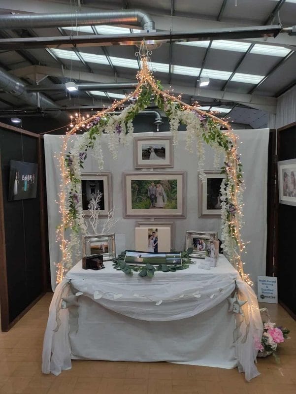 Scottish Borders Wedding Show October 2021 Stand for Graeme Webb Photography dispaly